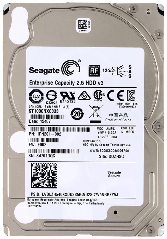 Жесткий диск Seagate 1FN201 1Tb SAS 2,5" HDD 1FN201 - фото 35349