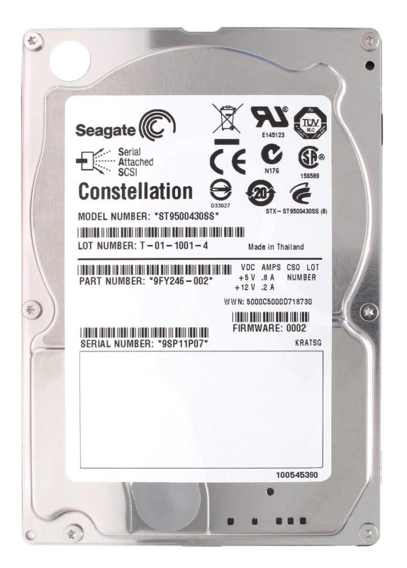 Жесткий диск Seagate 9FY246 500Gb SAS 2,5" HDD 9FY246 - фото 35396