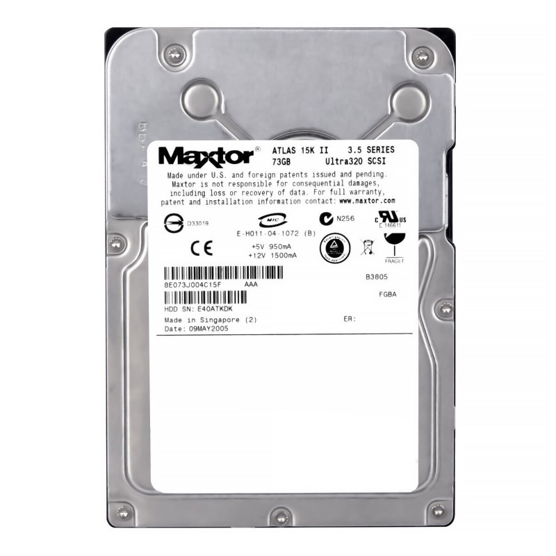 Жесткий диск Maxtor 8E073J0 73,4Gb U320SCSI 3.5" HDD 8E073J0 - фото 35776