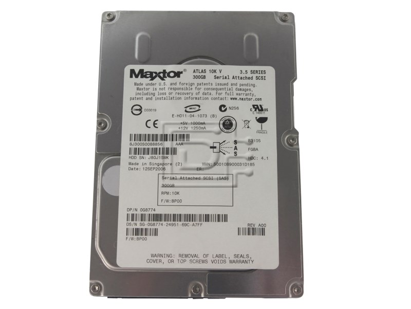 Жесткий диск Maxtor 8J300S0 300Gb SAS 3,5" HDD 8J300S0 - фото 35805