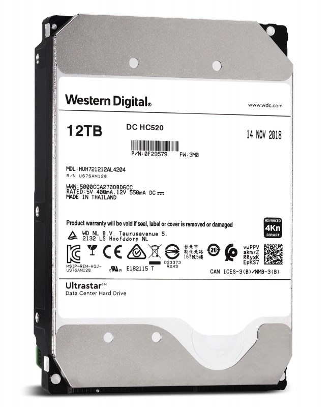 Жесткий диск HGST 0F29562 12Tb 7200 SAS 3,5" HDD 0F29562 - фото 36016