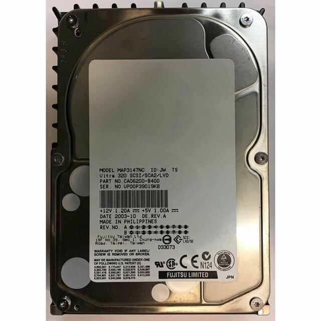 Жесткий диск Fujitsu CA06200-B200 73,5Gb U320SCSI 3.5" HDD CA06200-B200 - фото 36459