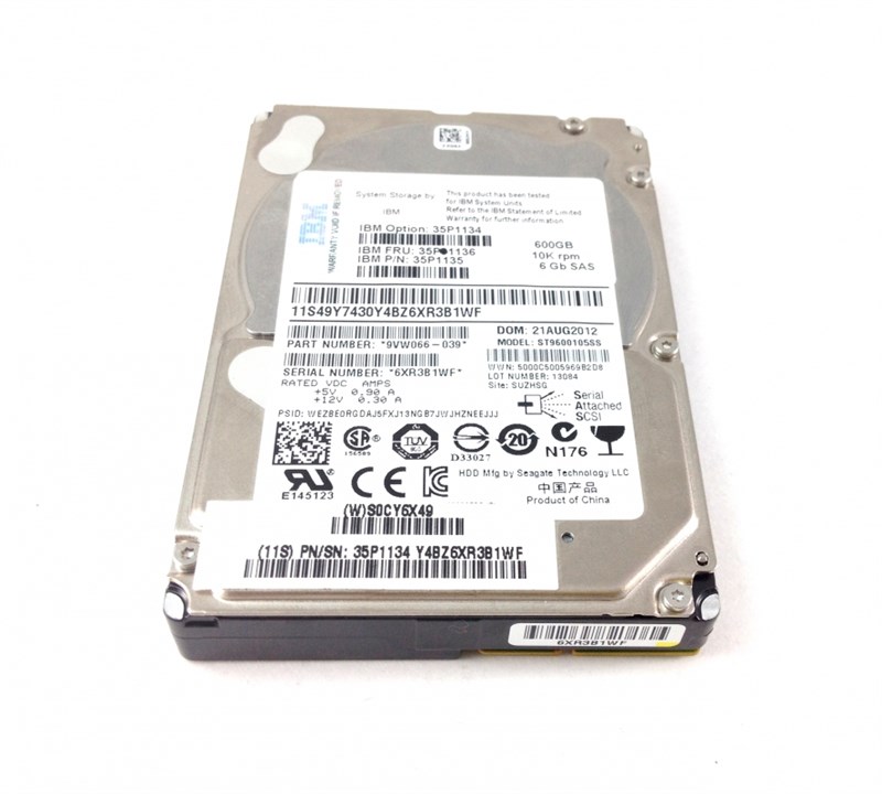 Жесткий диск IBM 35P1136 600Gb 10000 SAS 2,5" HDD 35P1136 - фото 37590