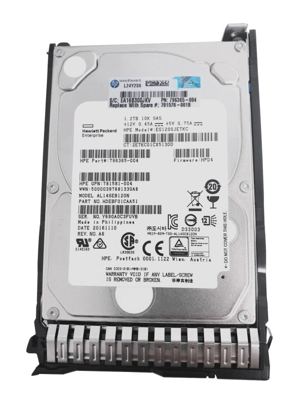 Жесткий диск HP HDEBF01CAA51 1,2Tb 10500 SAS 2,5" HDD HDEBF01CAA51 - фото 37760