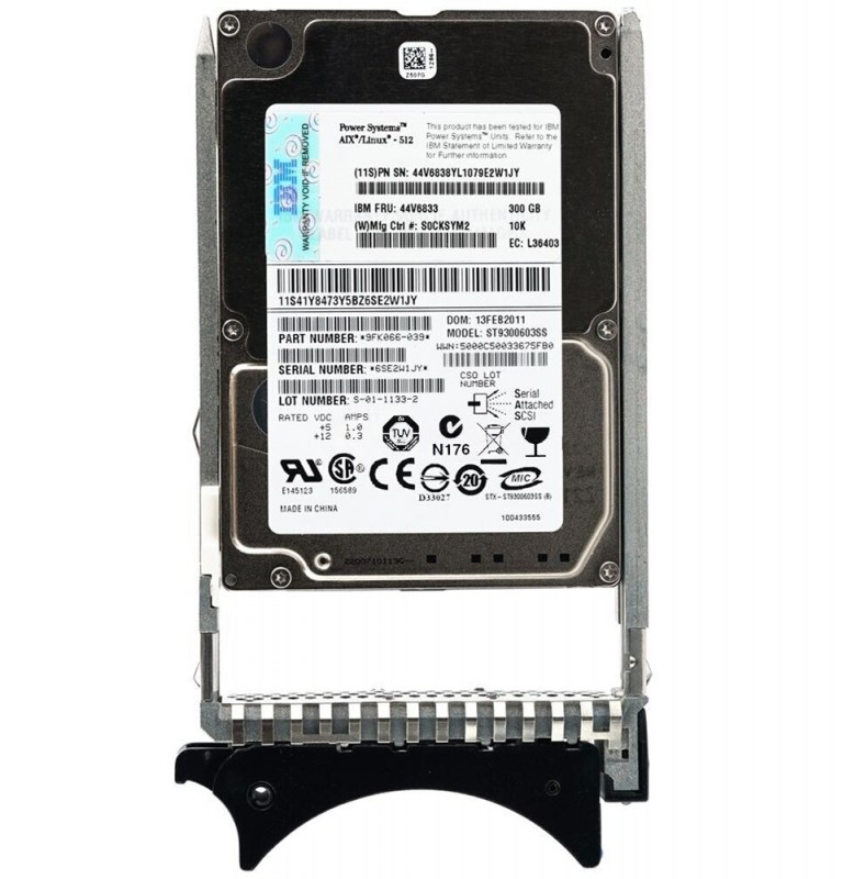 Жесткий диск IBM 44V6833 300Gb SAS 2,5" HDD 44V6833 - фото 38361