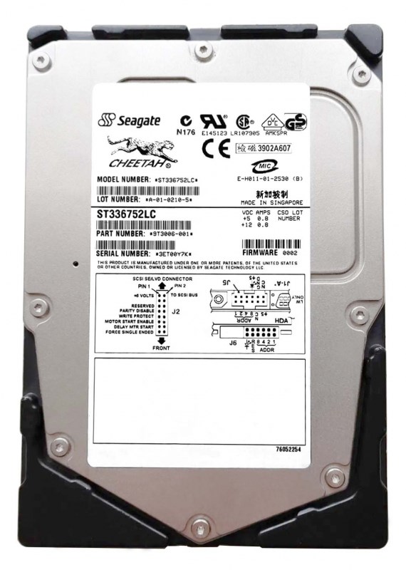 Жесткий диск Seagate ST336752LC 36,7Gb U160SCSI 3.5" HDD ST336752LC - фото 39820