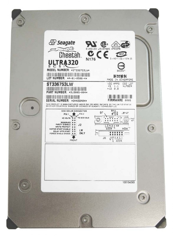 Жесткий диск Seagate 9U9005 36,7Gb U320SCSI 3.5" HDD 9U9005 - фото 39891