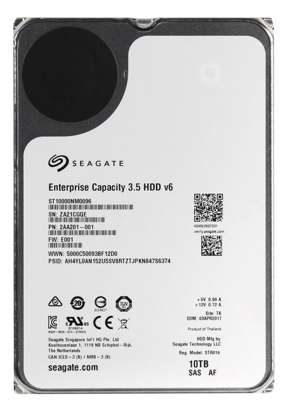 Жесткий диск Seagate 2AA201-001 10Tb 7200 SAS 3,5" HDD 2AA201-001 - фото 39968