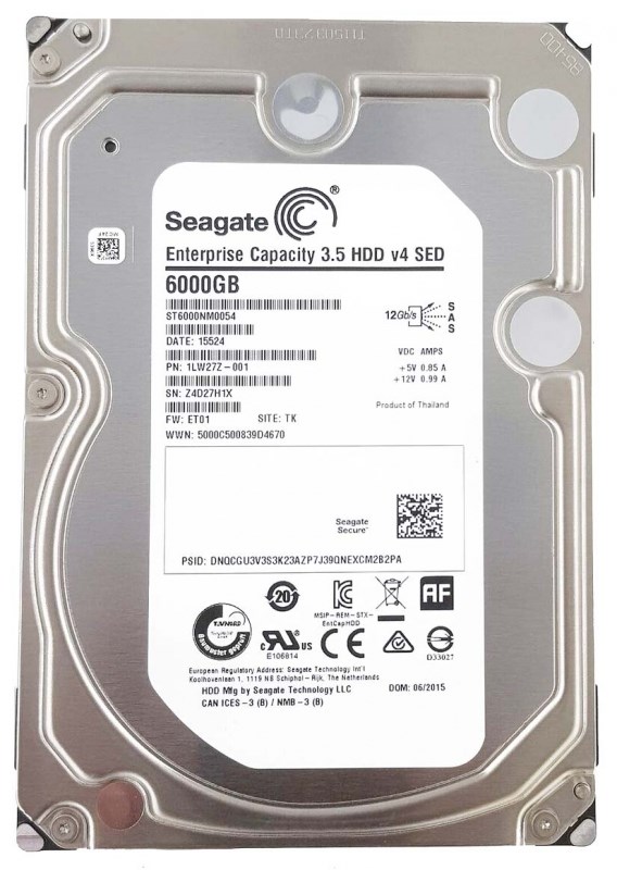 Жесткий диск Seagate 1LW27Z 6Tb 7200 SAS 3,5" HDD 1LW27Z - фото 39972