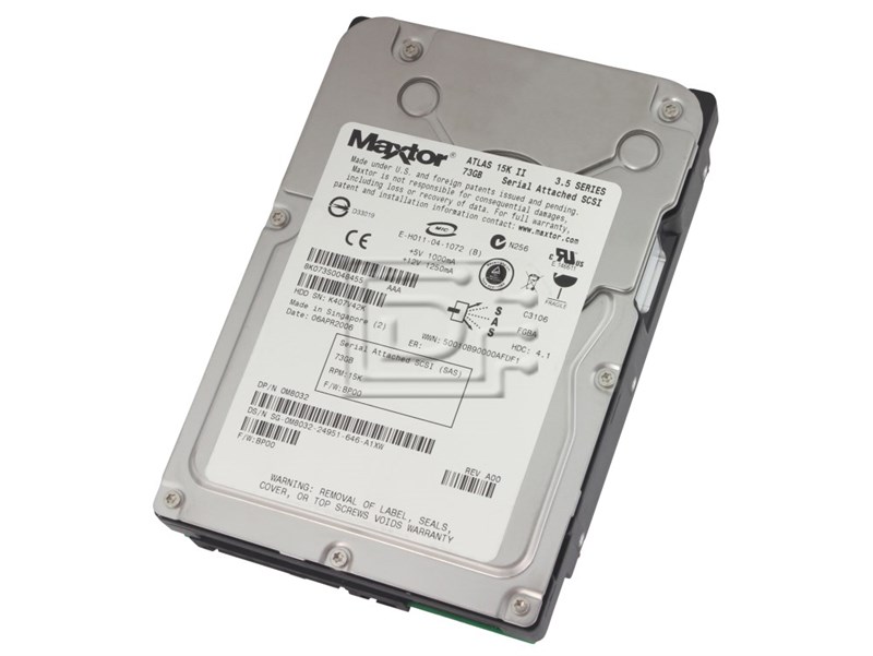 Жесткий диск Maxtor 8K073S0 73,4Gb SAS 3.5" HDD 8K073S0 - фото 40594