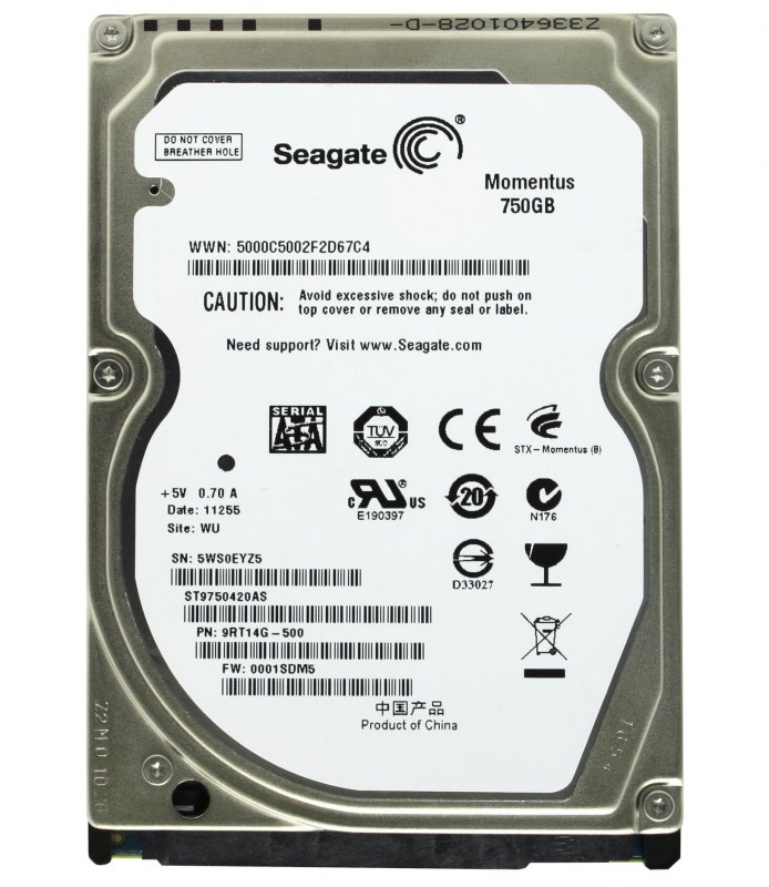 Жесткий диск Seagate 9RT14G 750Gb 7200 SATA 3,5" HDD 9RT14G - фото 40656