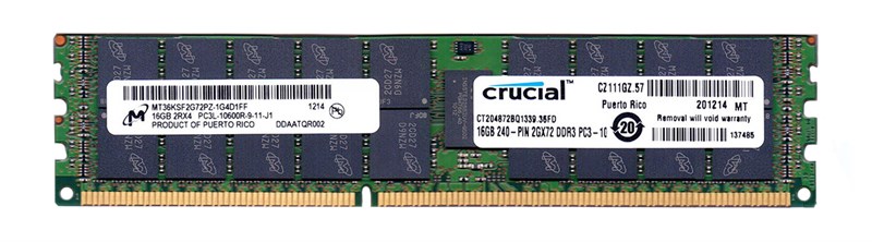 Оперативная память Micron CT204872BQ1339.36FD DDRIII 16Gb CT204872BQ1339.36FD - фото 42385