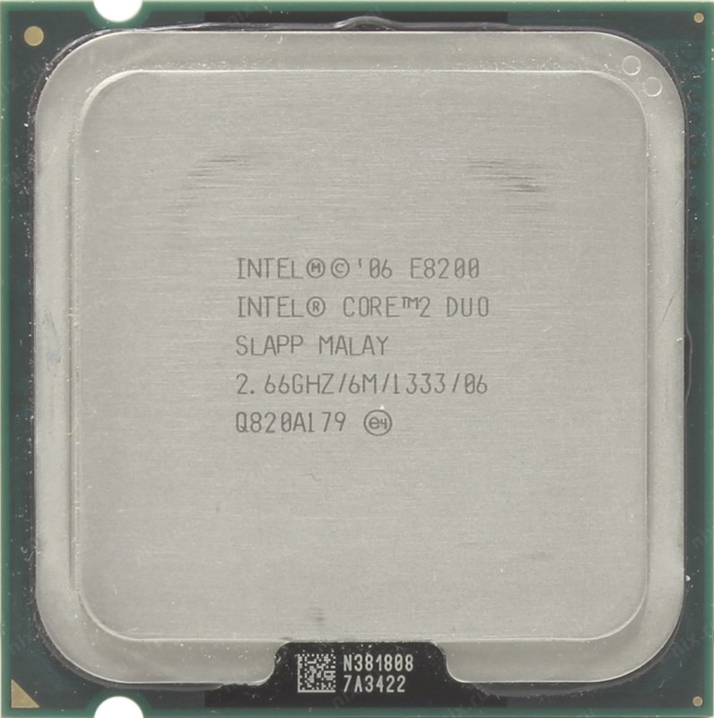 Процессор E8200 Intel 2667Mhz E8200 - фото 43999