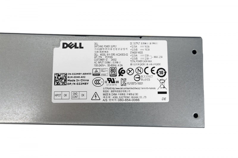 Блок Питания Dell 22M8Y 240W 22M8Y - фото 46536