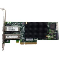 595325-001 Сетевой Адаптер HP StorageWorks CN1000E 2P Converged Network Adapter (Emulex) OCE10102 4Гбит/сек Dual Port 2xSFP+ HBA LP PCI-E8x 2.0 595325-001