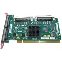 D9205 Контроллер RAID SCSI Dell PERC4/DC PCBX518-B1 LSI53C1030/Intel XScale IOP321 128Mb(256Mb) Int-2x68Pin Ext-2x68Pin RAID50 UW320SCSI PCI-X For PE750,800,830,850,14XX,18XX,28XX,68XX D9205