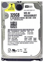 Жесткий Диск Western Digital WD3200BUDT 320Gb SATAII 2,5" HDD WD3200BUDT