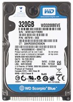 Жесткий диск Western Digital WD3200BEVE 320Gb 5400 IDE 2,5" HDD WD3200BEVE