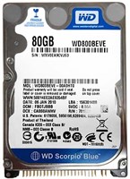 Жесткий диск Western Digital WD800BEVE 80Gb 5400 IDE 2,5" HDD WD800BEVE