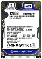 Жесткий диск Western Digital WD1200BEVE 120Gb 5400 IDE 2,5" HDD WD1200BEVE